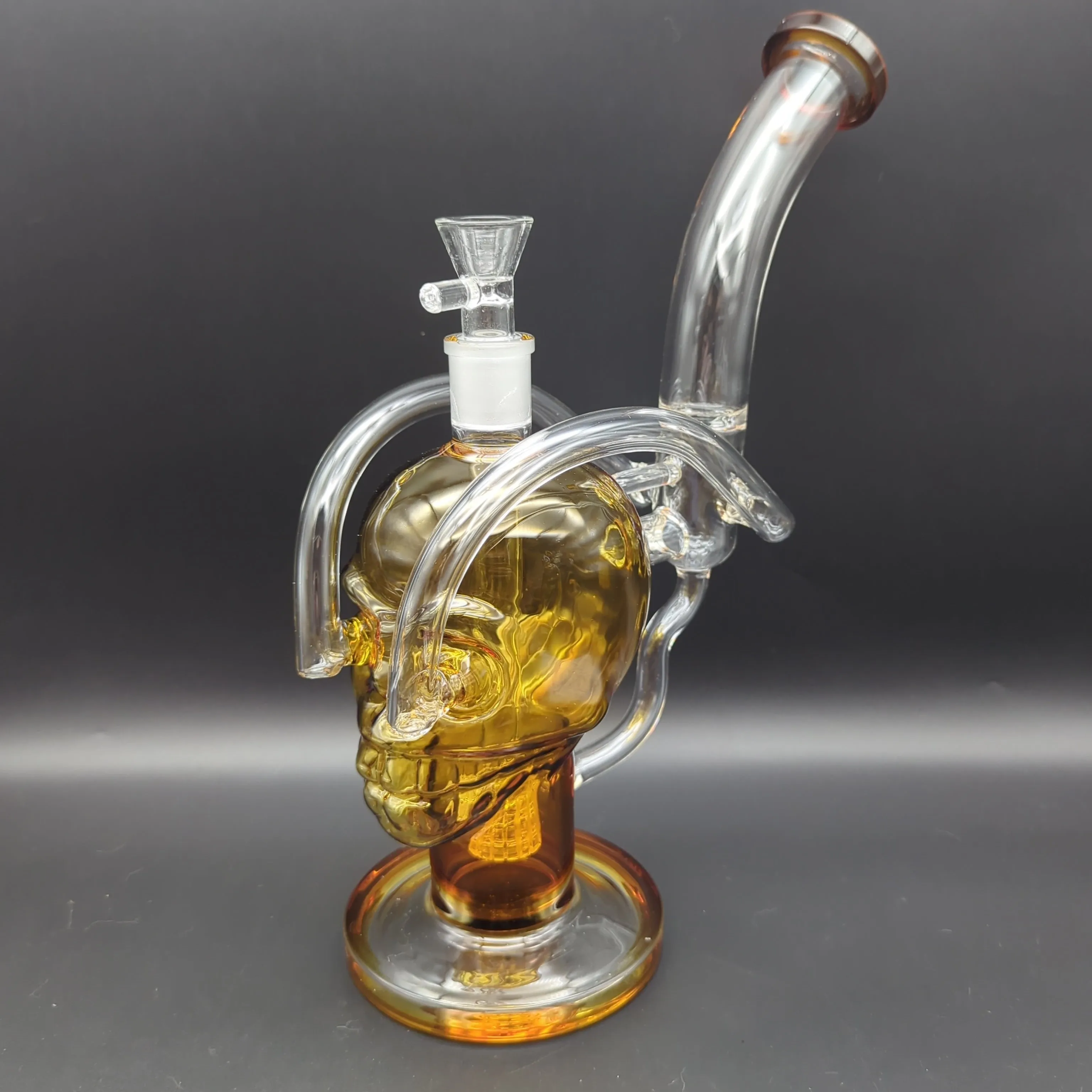 13 Skull Recycler Bong w/ Matrix Perc