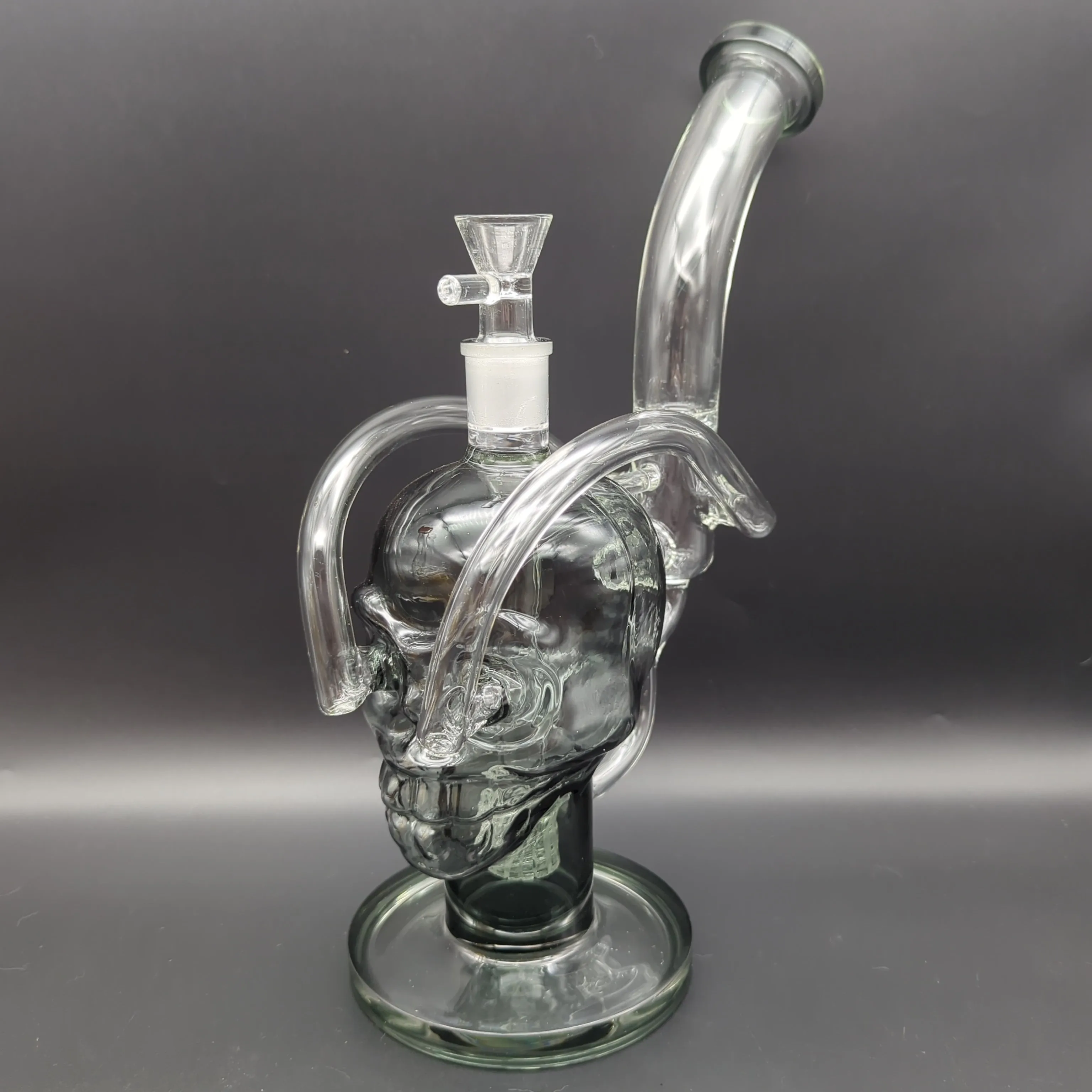 13 Skull Recycler Bong w/ Matrix Perc