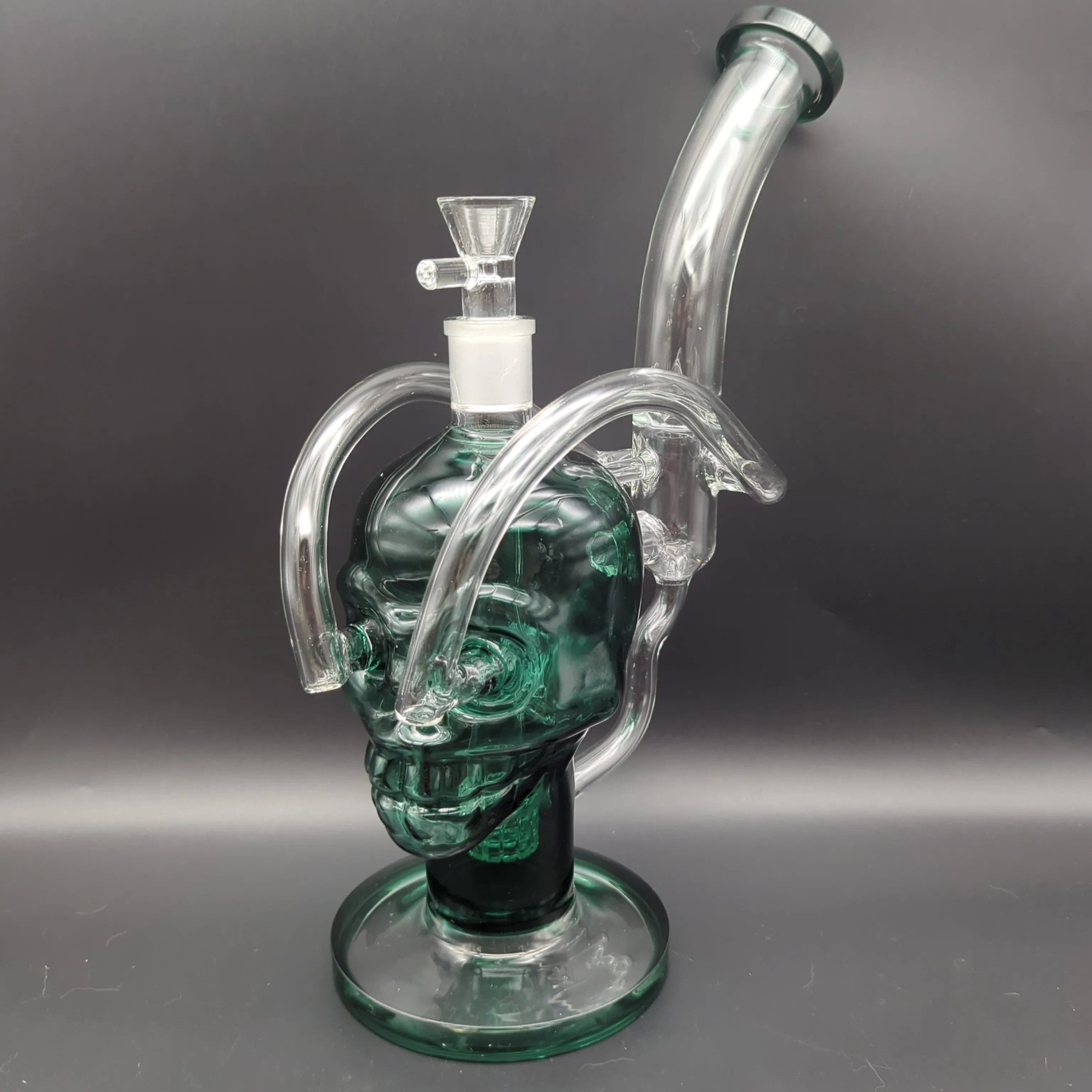 13 Skull Recycler Bong w/ Matrix Perc