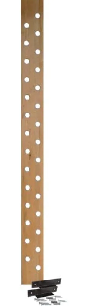 29-Hole 6" Maple Pegboard w/ Mounting Bracket