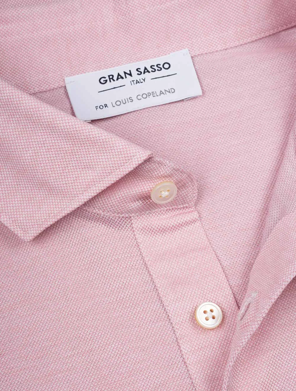 3 Button Polo Shirt Pink