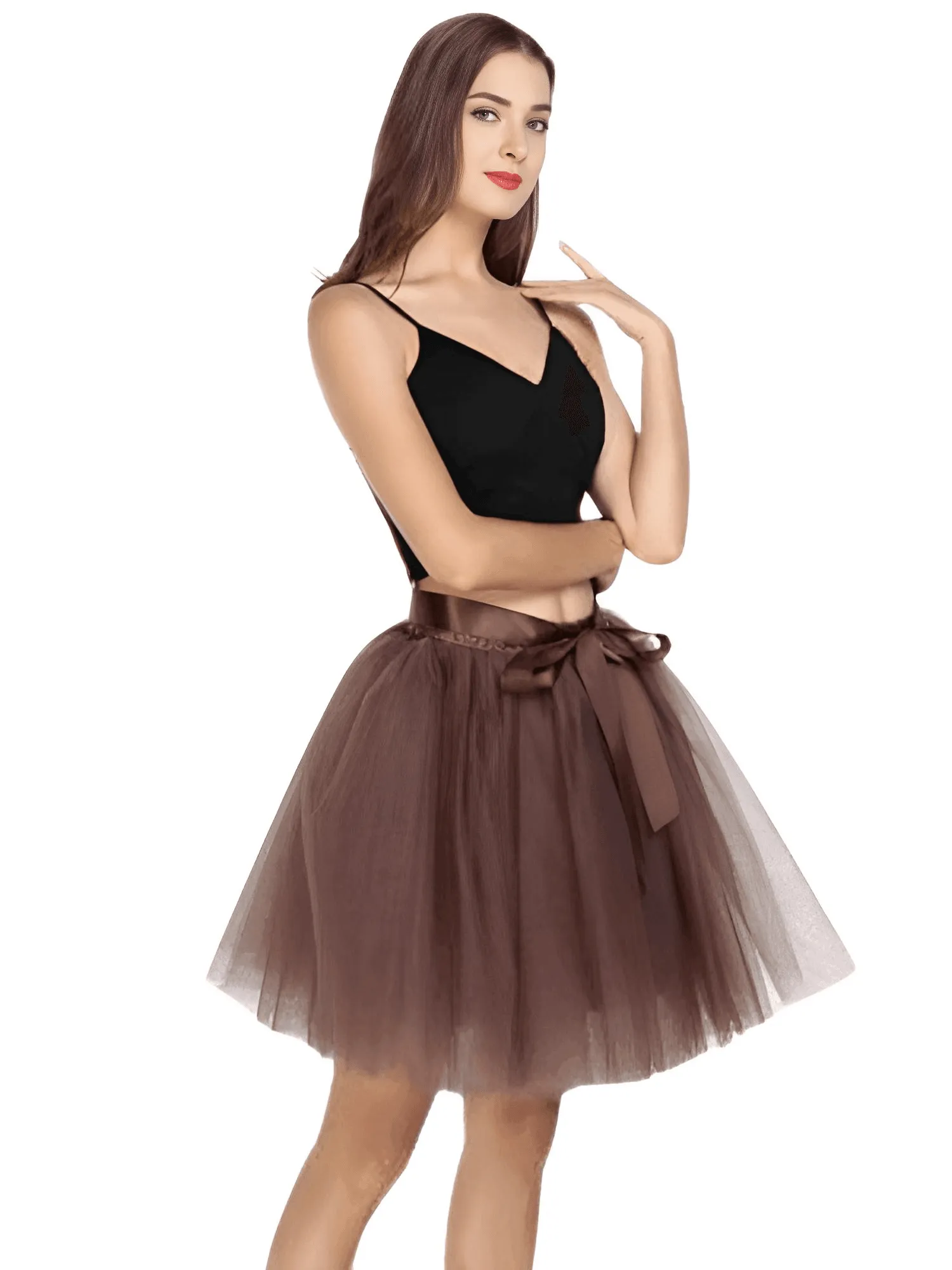 7 Layer High Waist Tutu Tulle Skirts For Women - In 22 Colors!