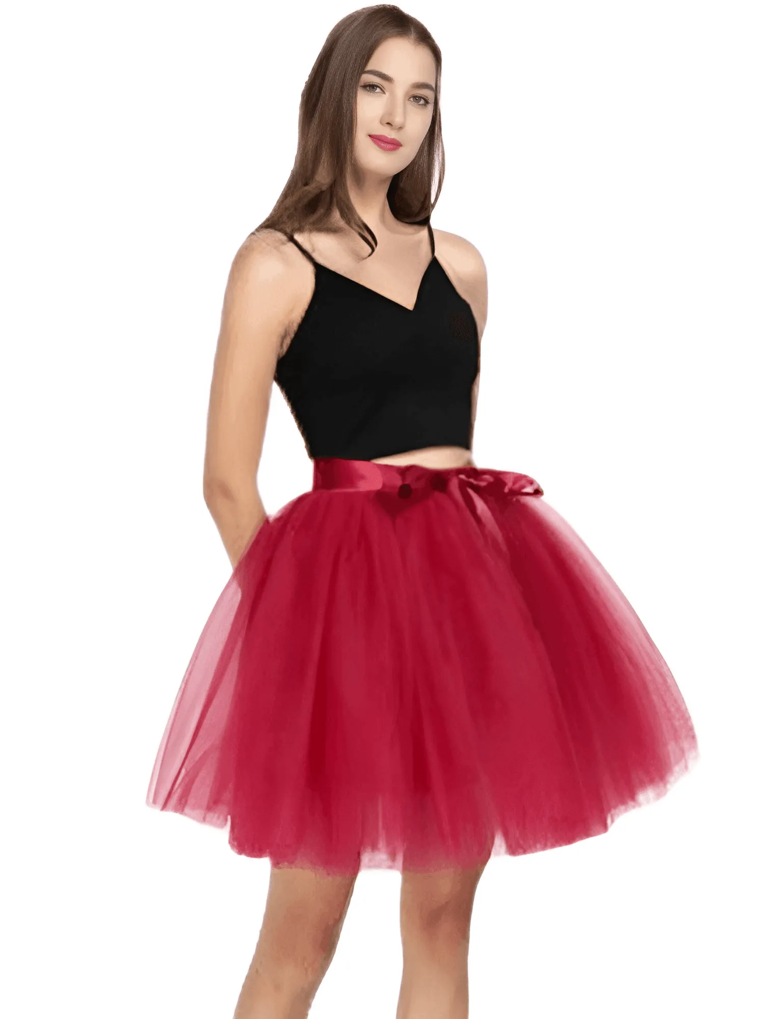 7 Layer High Waist Tutu Tulle Skirts For Women - In 22 Colors!