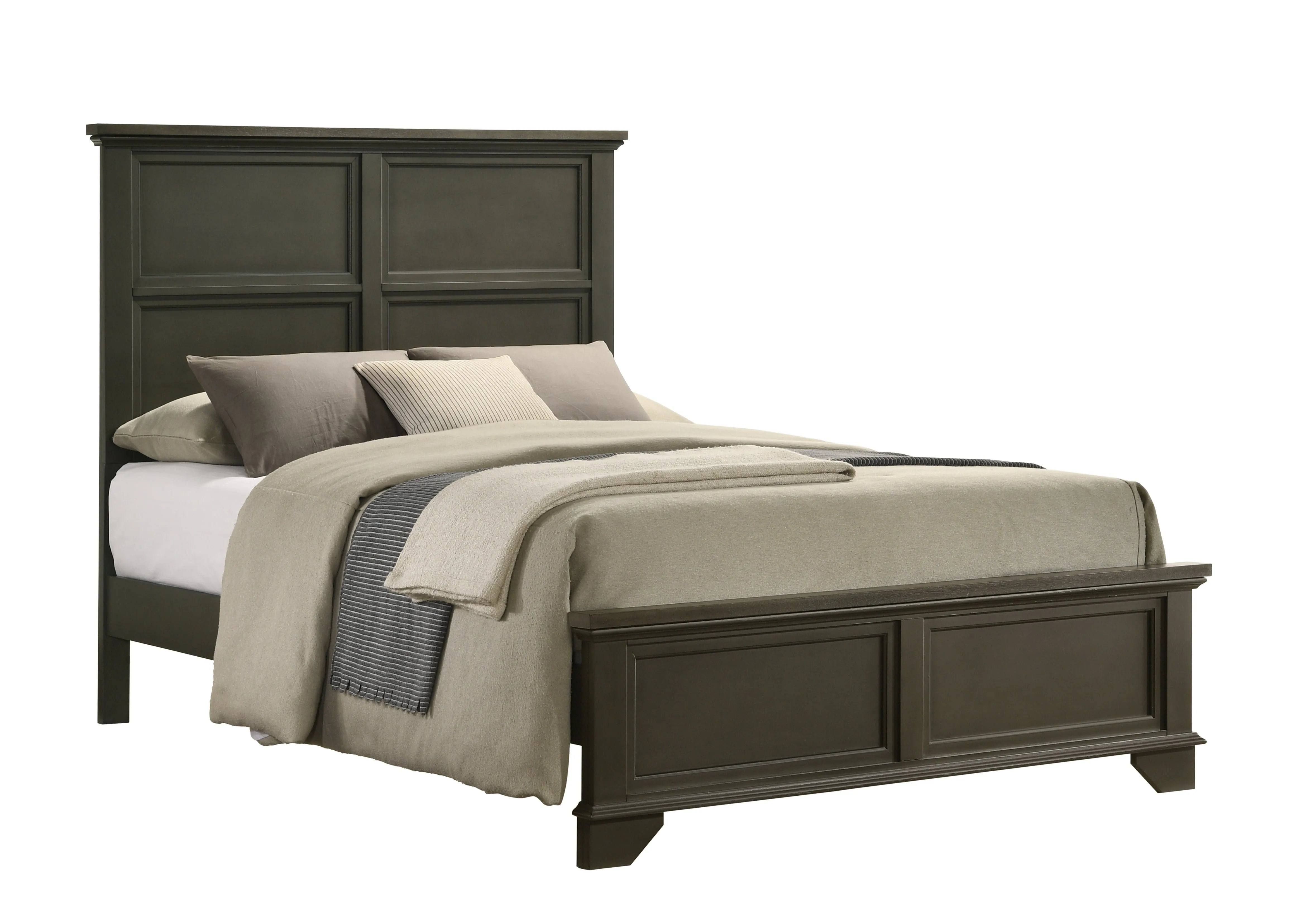 Abigail 5-Piece Full Bedroom Package - Grey