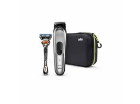 Afeitadora - Braun Multigrooming Kit MGK7920, De 0.5 a 21 mm, Kit 10 en 1, Afeitadora Gillette, Impermeable