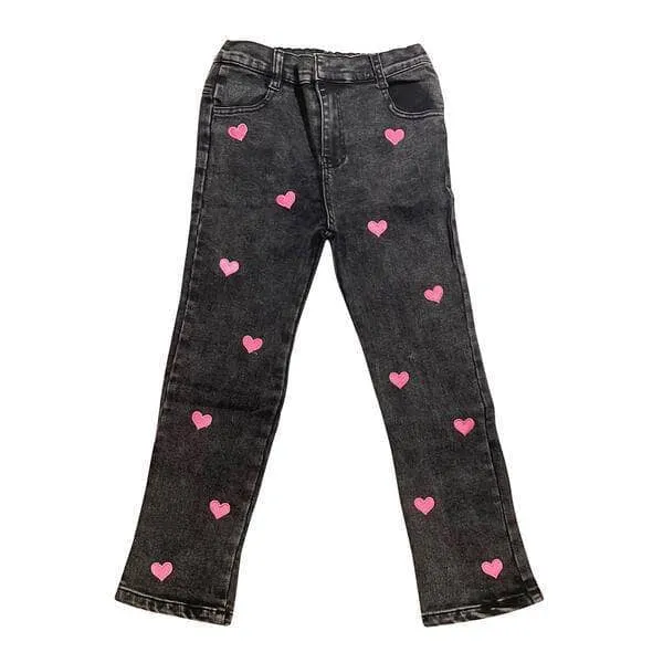 All Over Heart Jeans