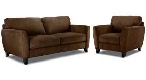 Alyssa Sofa & Chair Set- Latte