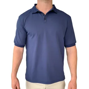 Antibes S/S Tech Polo - Navy