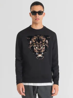 Antony Morato Men Black Printed Sweatshirt