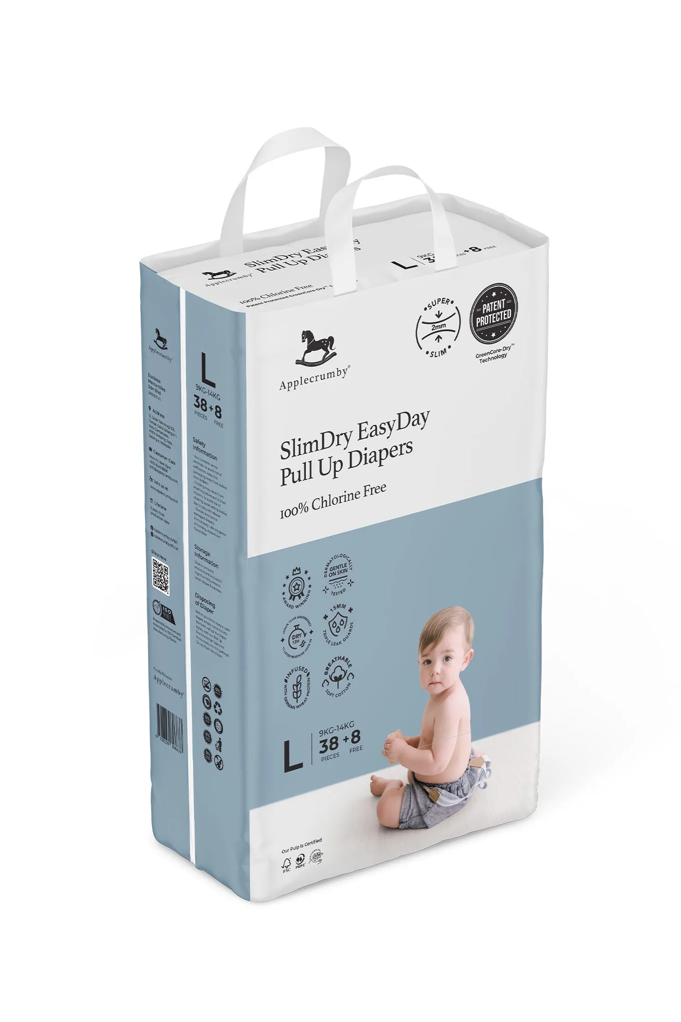 Applecrumby® Slimdry Easyday Pull Up Diapers