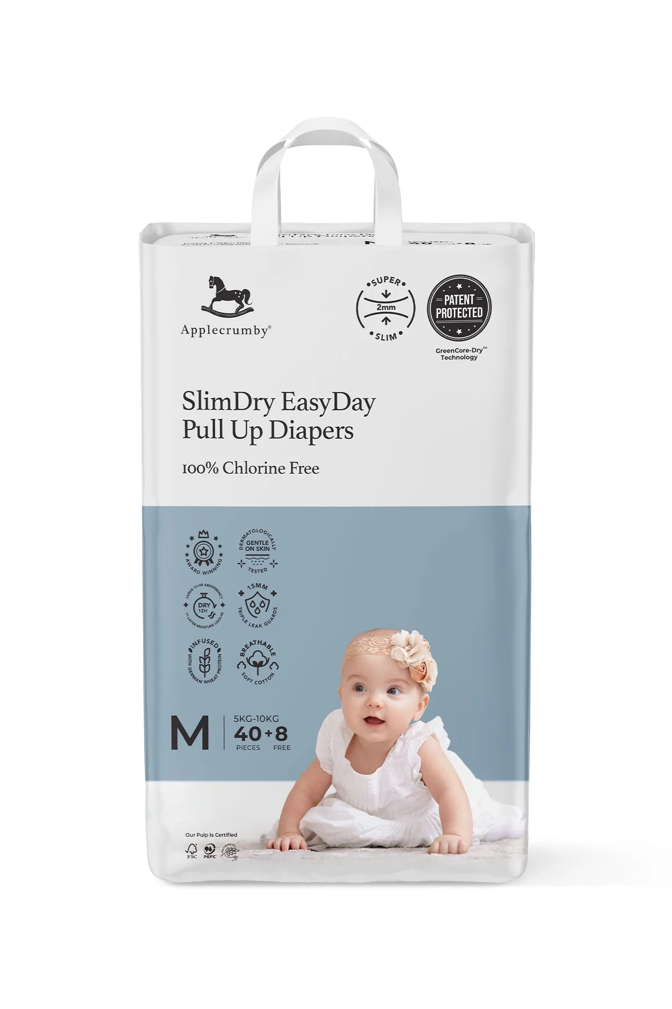 Applecrumby® Slimdry Easyday Pull Up Diapers