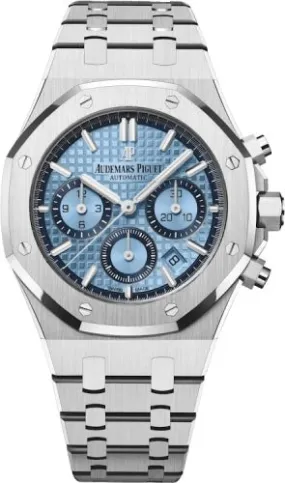 Audemars Piguet Royal Oak Chronograph White Gold 38mm Blue Dial - 26317BC.OO.1256BC.01