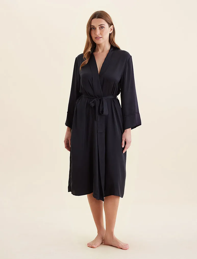 Audrey Washable Silk Long Robe