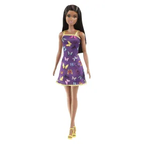 Barbie Fashion & Beauty Boneca Vestido Roxo com Borboletas