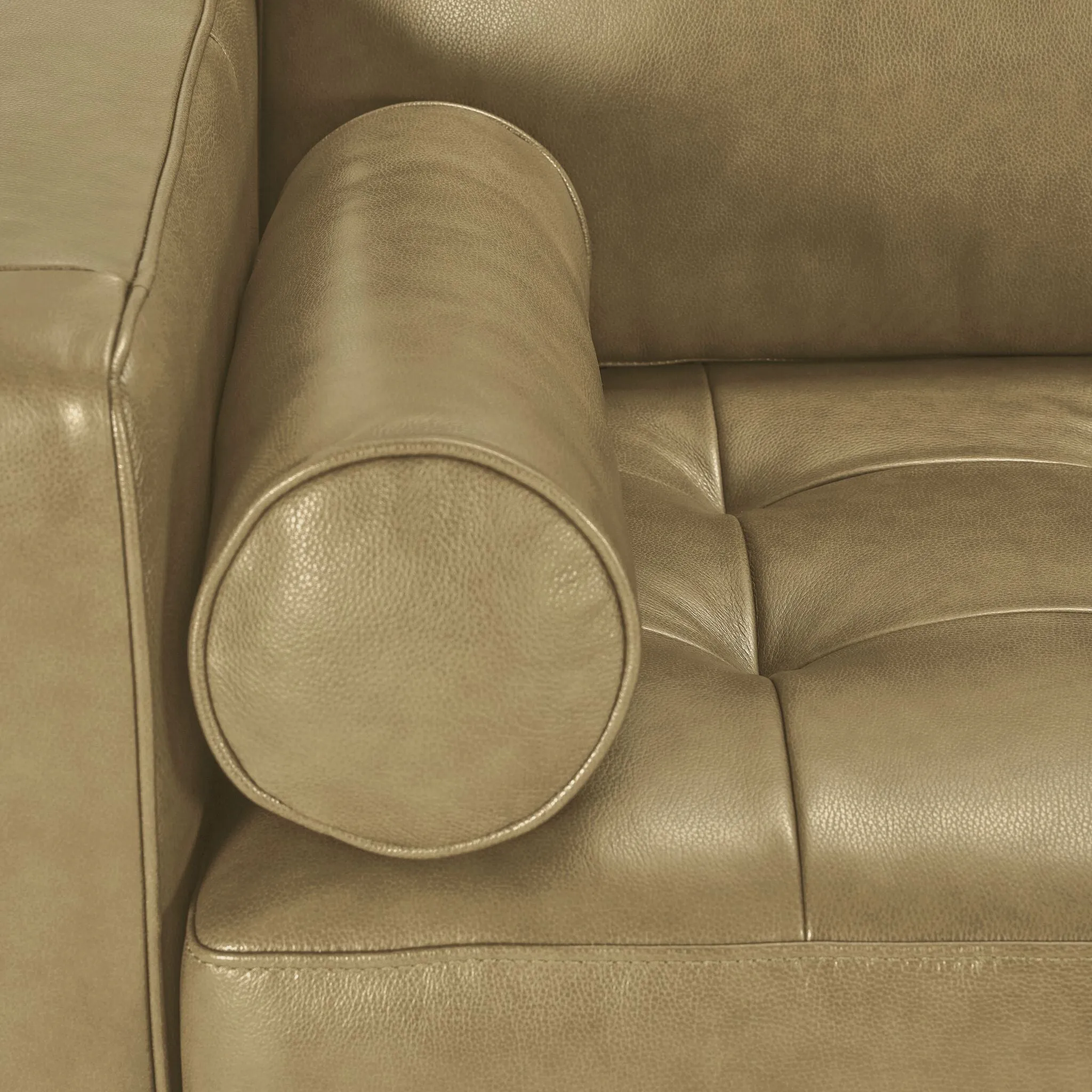 Bari Leather Chair - Stone