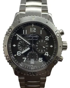 Breguet Transatlantique Type XXI Flyback  3810ST Ruthenium Grey Dial Automatic Men's Watch