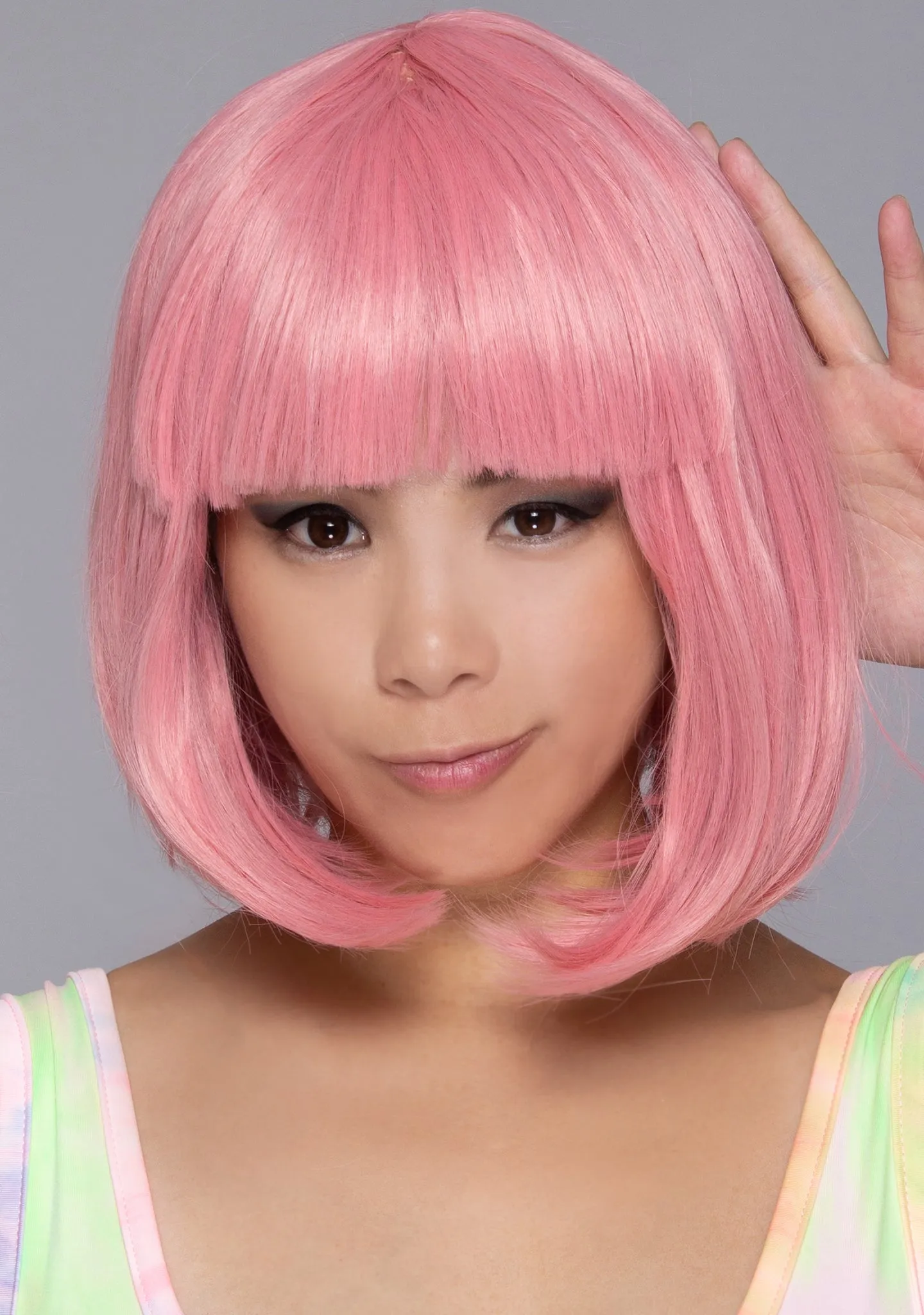 Bubble Gum Pink Short Bob Wig