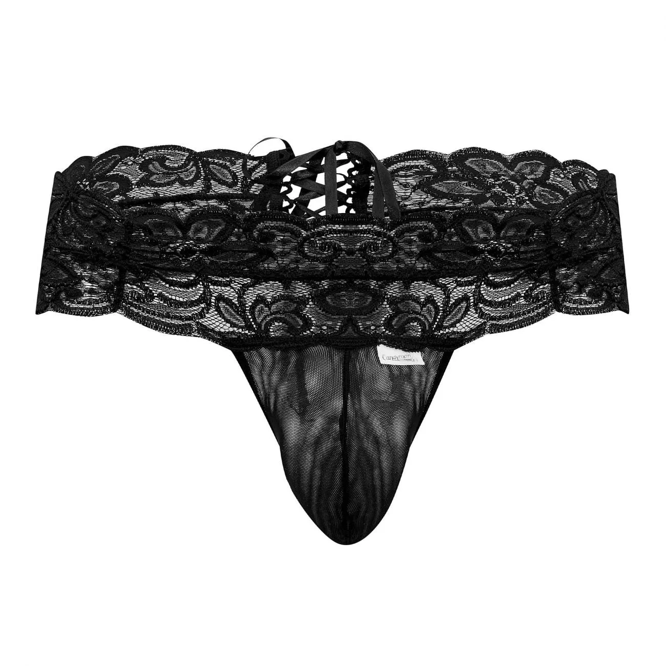 CandyMan 99595 Lace Thongs Color Black