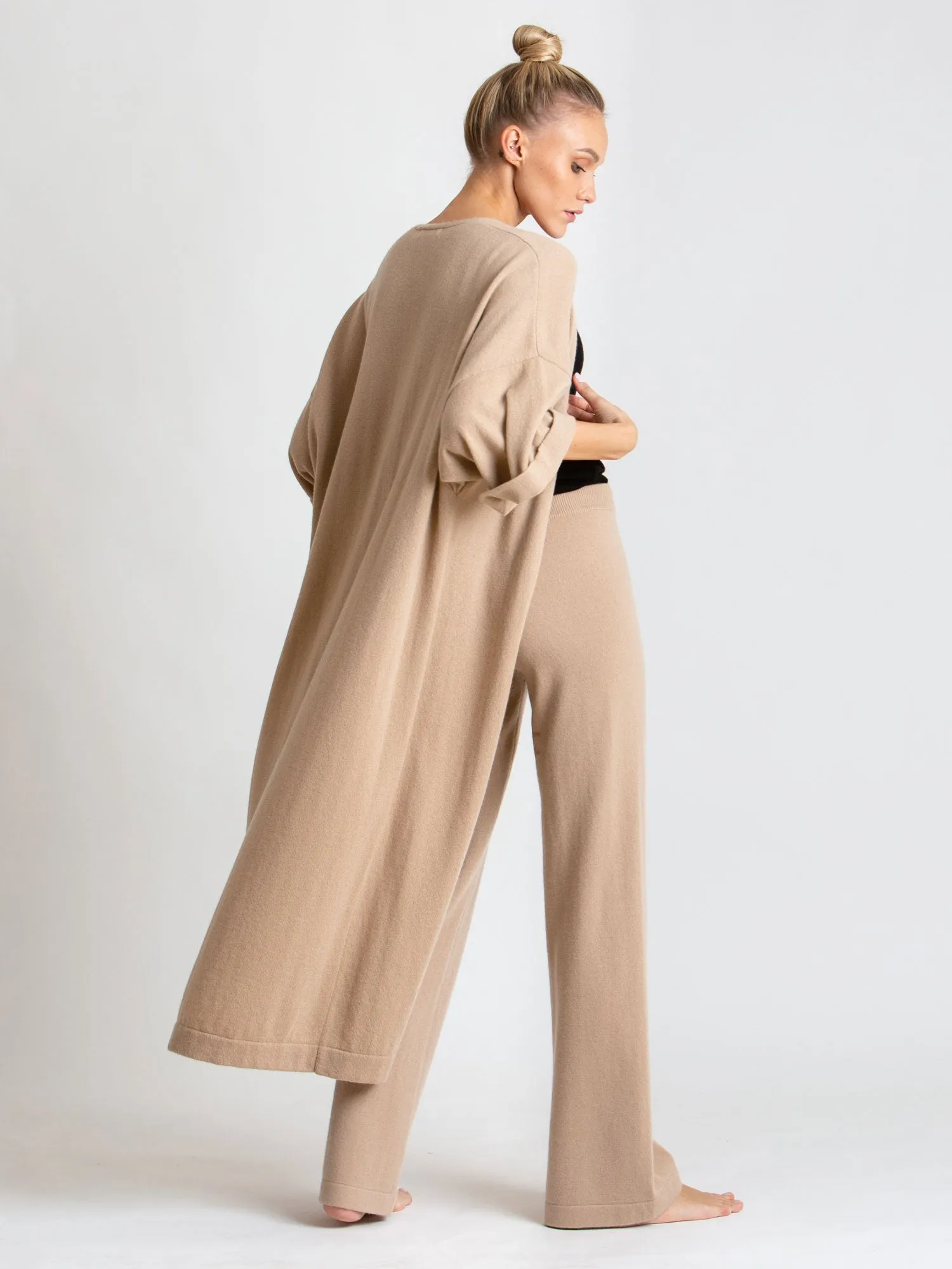 Cashmere cardigan "Kaftan" - sand