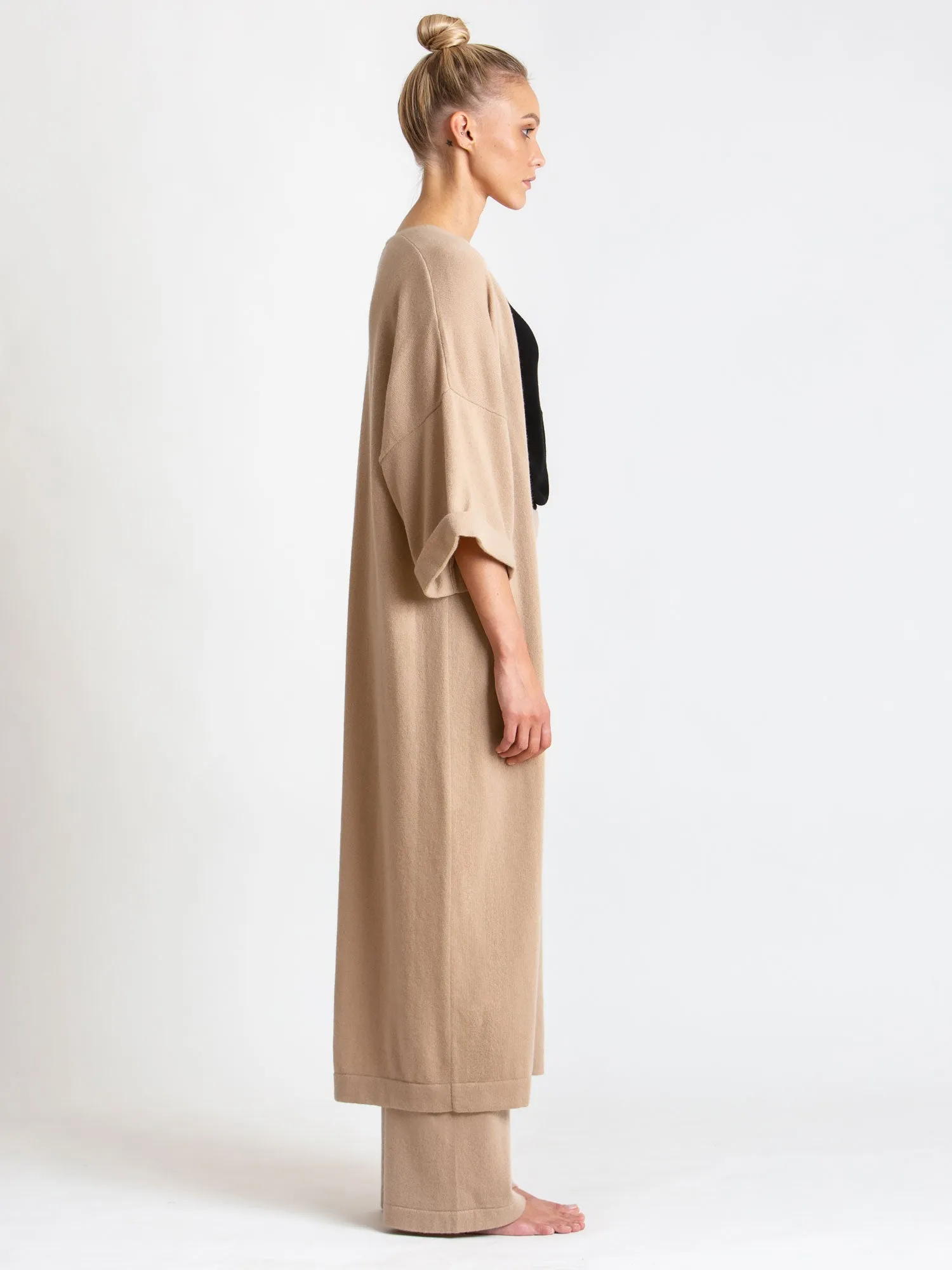 Cashmere cardigan "Kaftan" - sand