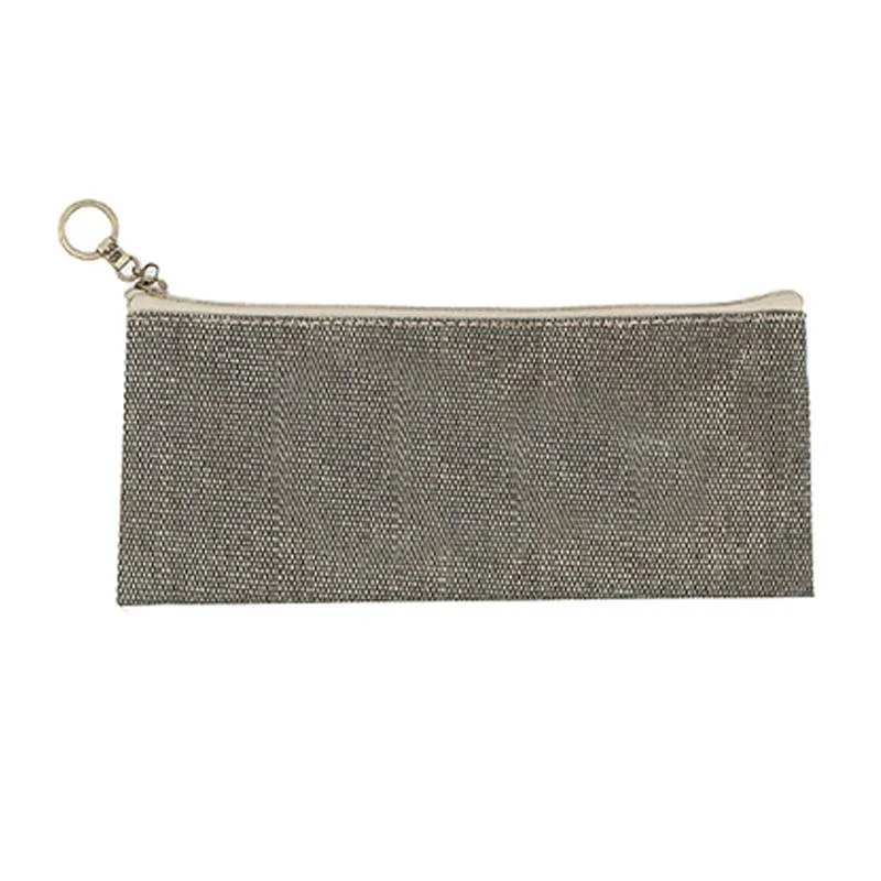 Cotton Zippered Pencil Case