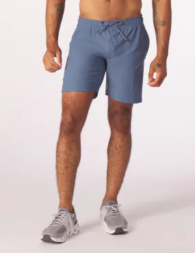 Court Short: Washed Blue