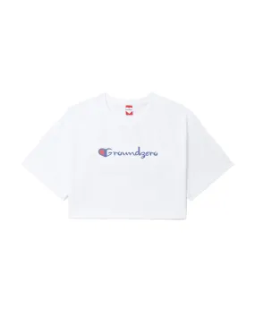 Cropped Logo-Print T-shirt