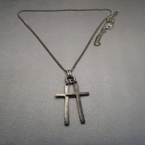 Double Cross Necklace