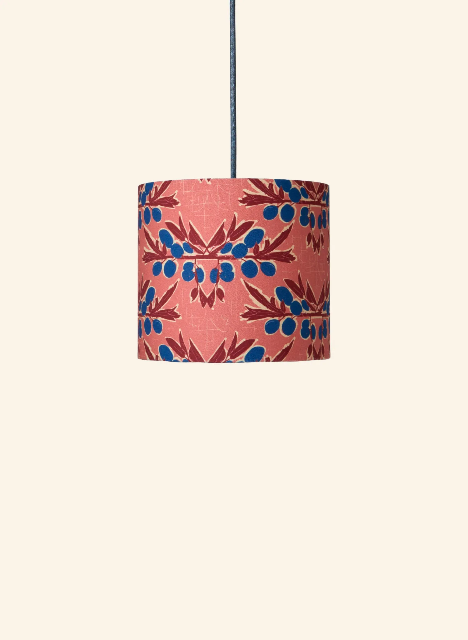 Drum Lampshade - Pink Nouveau Plum