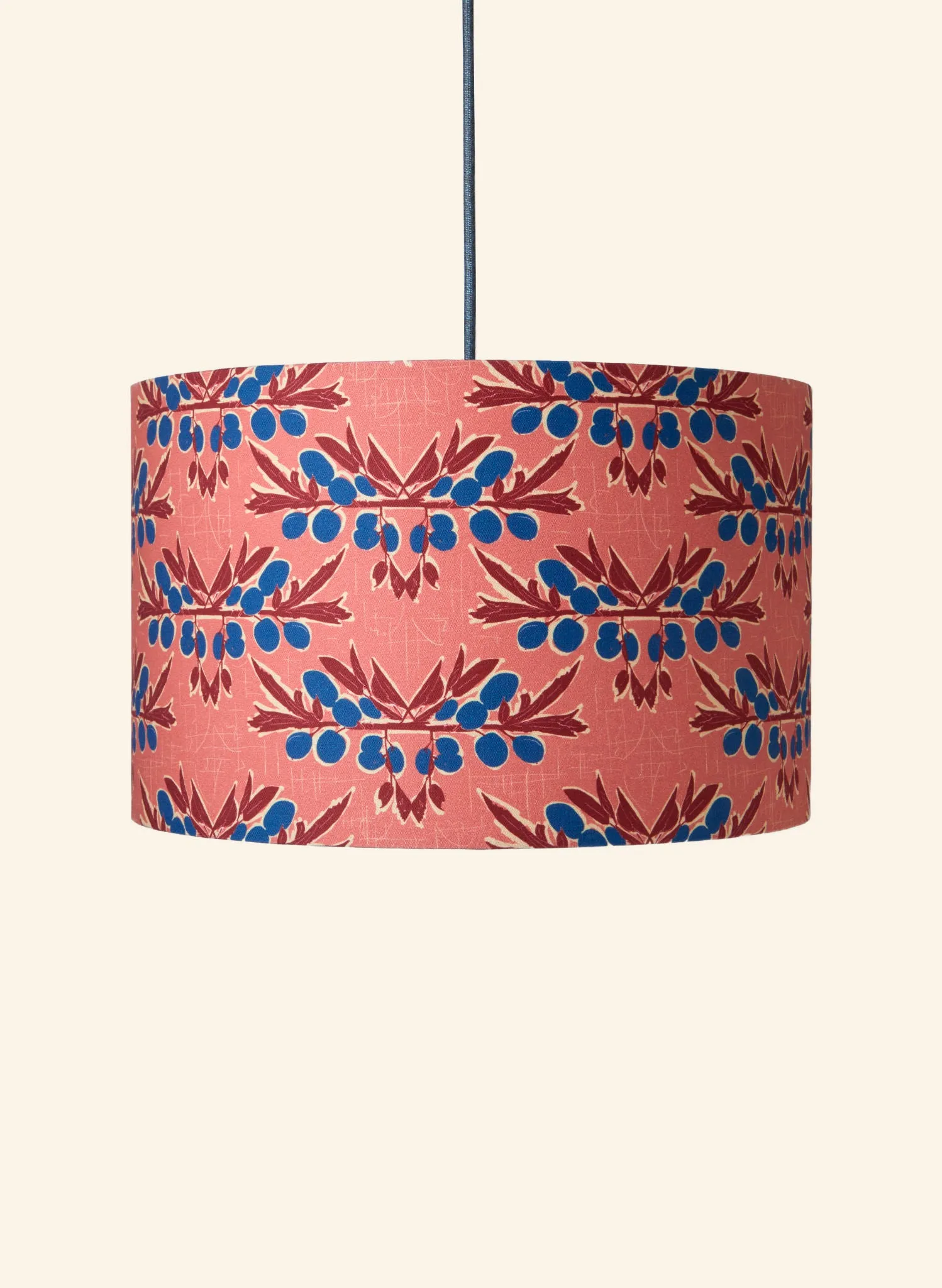 Drum Lampshade - Pink Nouveau Plum