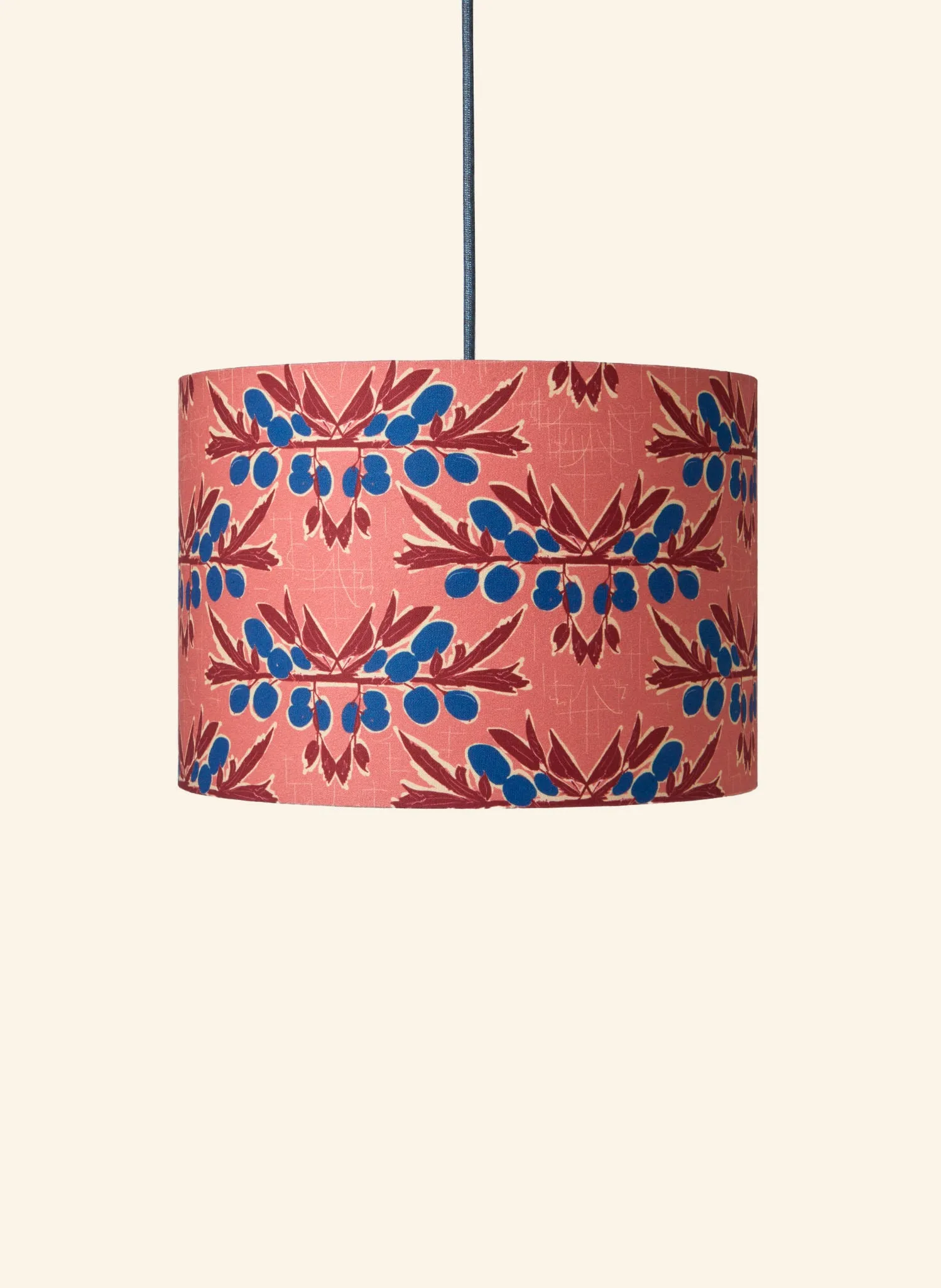 Drum Lampshade - Pink Nouveau Plum