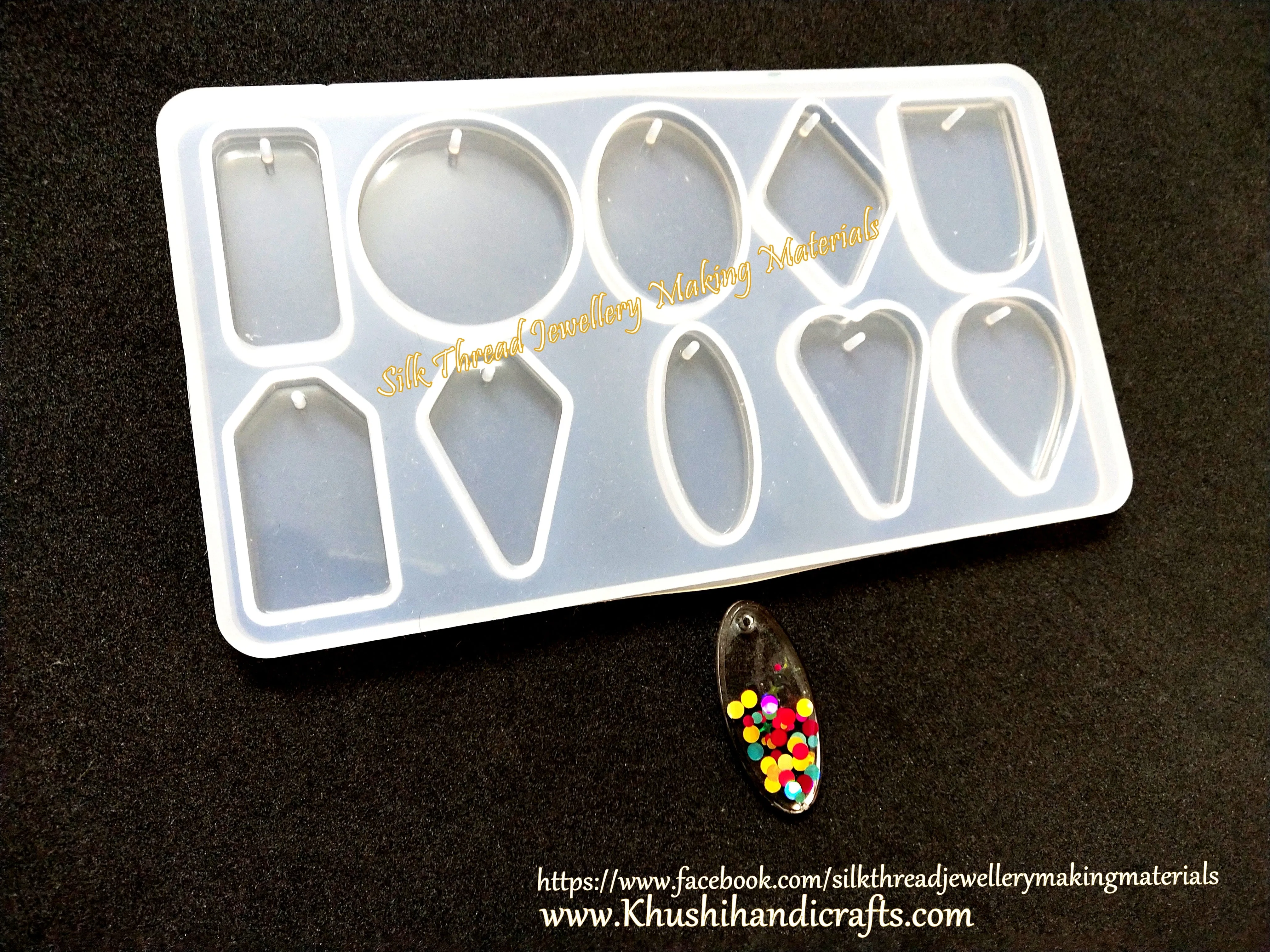 Earring Pendant Silicone Mold For Resin Crafts and Jewellery Making