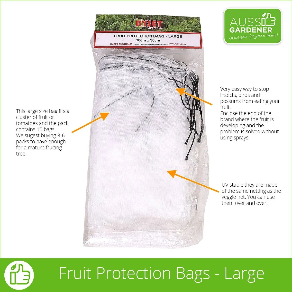 Fruit Protection Bags (Pack OF 10)