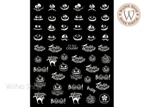 Glow in the Dark Halloween Adhesive Nail Art Sticker - 1 pc (CY-012)