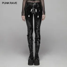 Gothic Leather Leggings