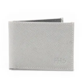 Grey Saffiano Leather Wallet