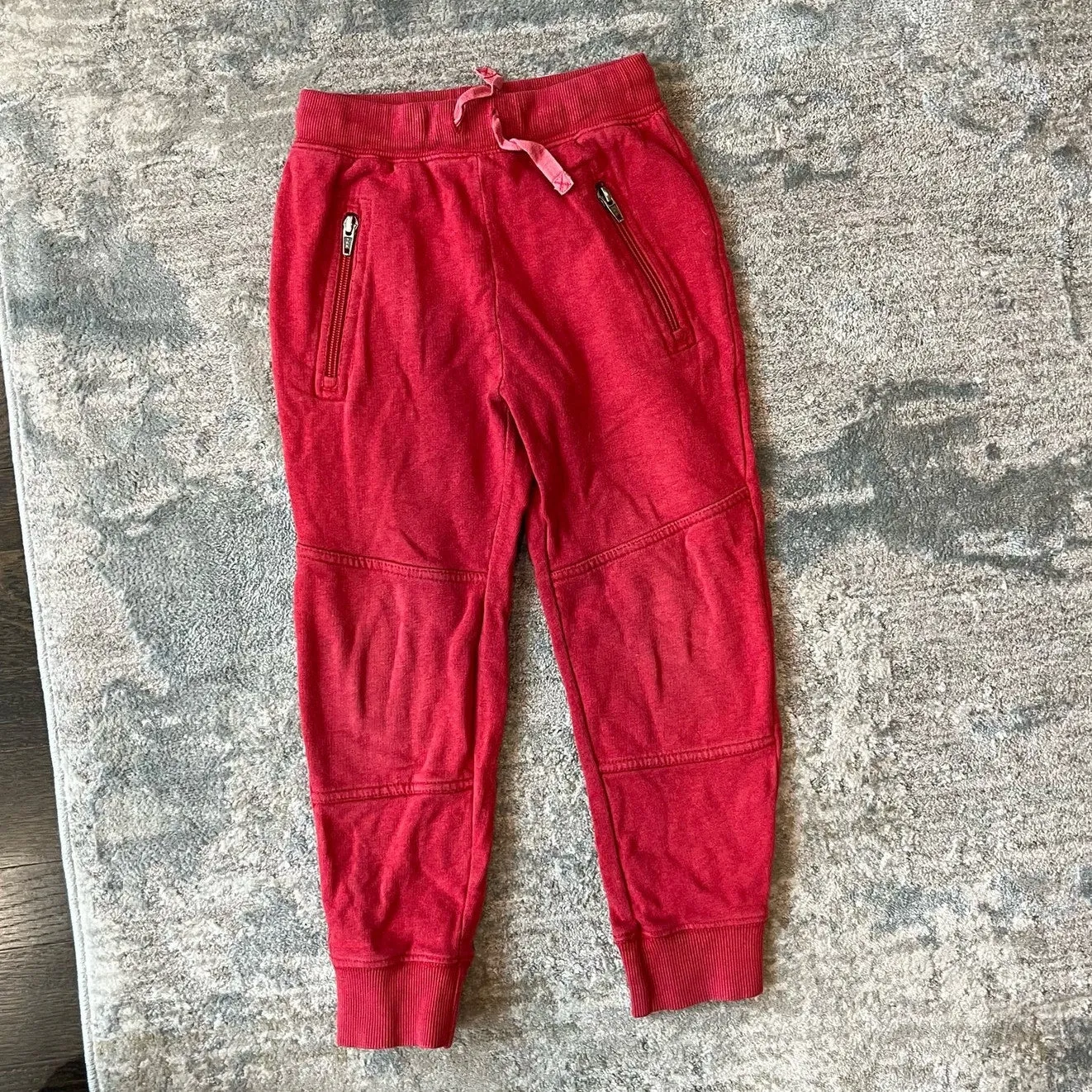 Hanna Andersson Double Knee Slim Sweatpants Red 110 cm 5T