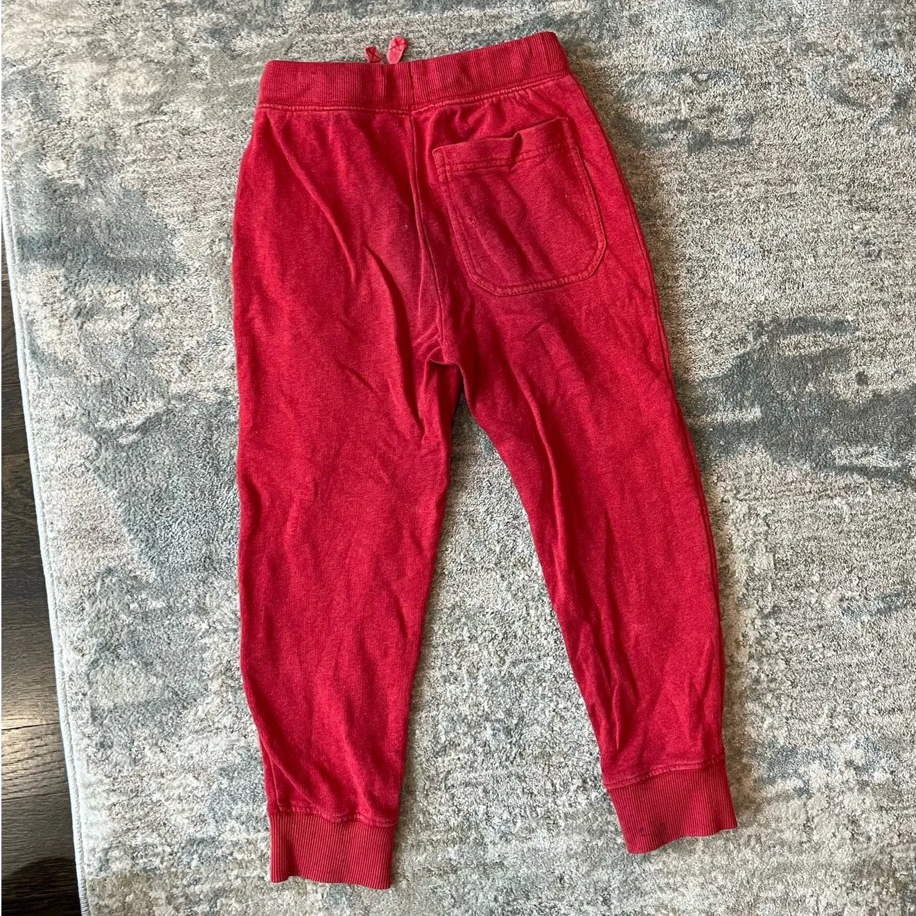 Hanna Andersson Double Knee Slim Sweatpants Red 110 cm 5T