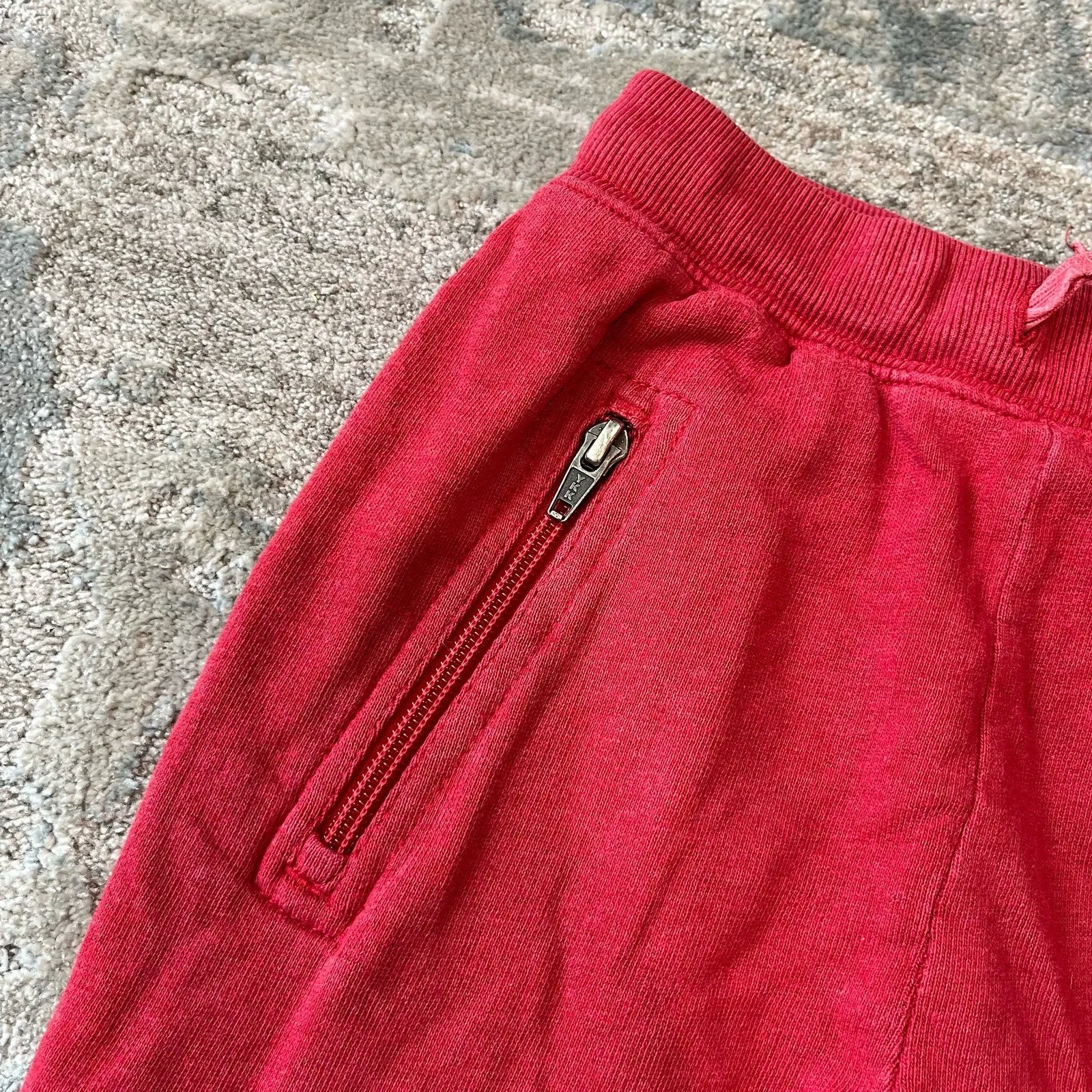 Hanna Andersson Double Knee Slim Sweatpants Red 110 cm 5T