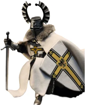 HiPlay Fire Phoenix Collectible Action Figure: Medieval Teutonic Knights, 1:12 Scale Miniature Figurine FP015