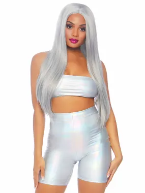 Holographic Bandeau and Shorts Set