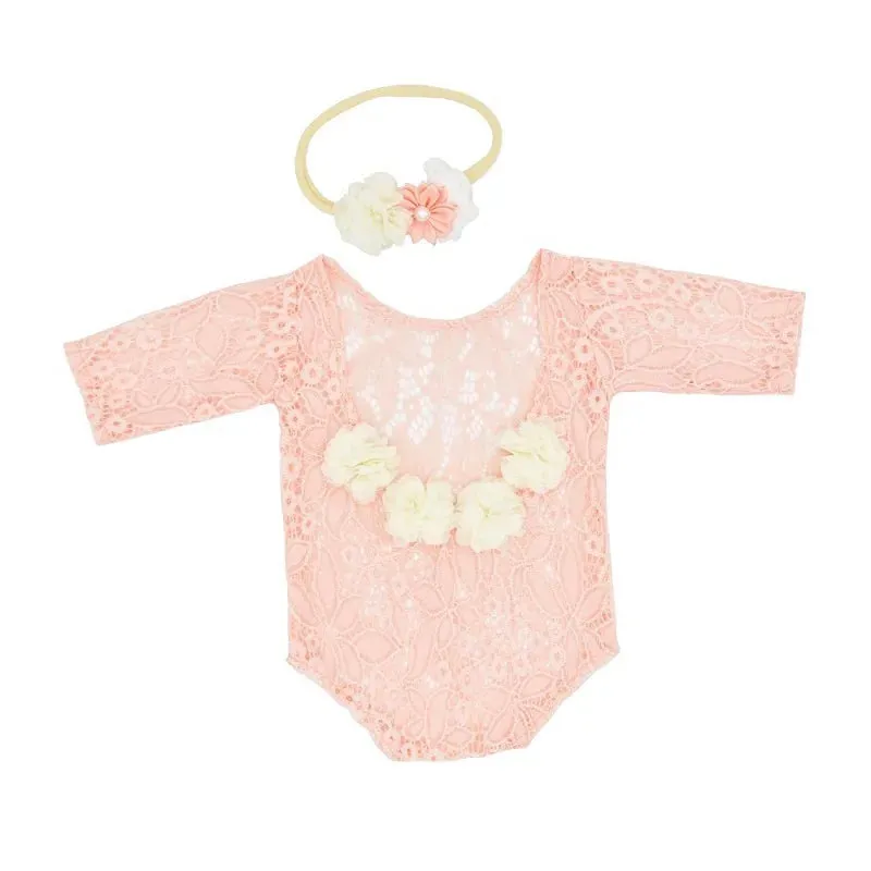 Lace Romper For Baby Photo Prop, Newborn Photo Prop Outfit