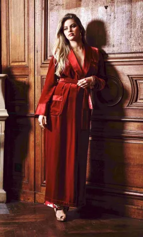 Leet Silk Velvet Full Length Dressing Gown (In stock, 3 day delivery)