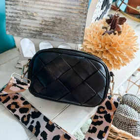 Leopard Print Strap Crossbody