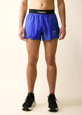 Men's Royal Blue 4" Half Split Shorts