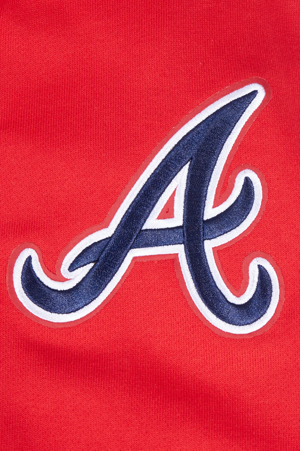 MLB ATLANTA BRAVES OLD ENGLISH MEN'S CREWNECK (RED)