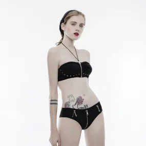 Personality punk bikini swimsuit