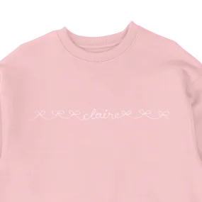 Personalized Bows Name Sweatshirt