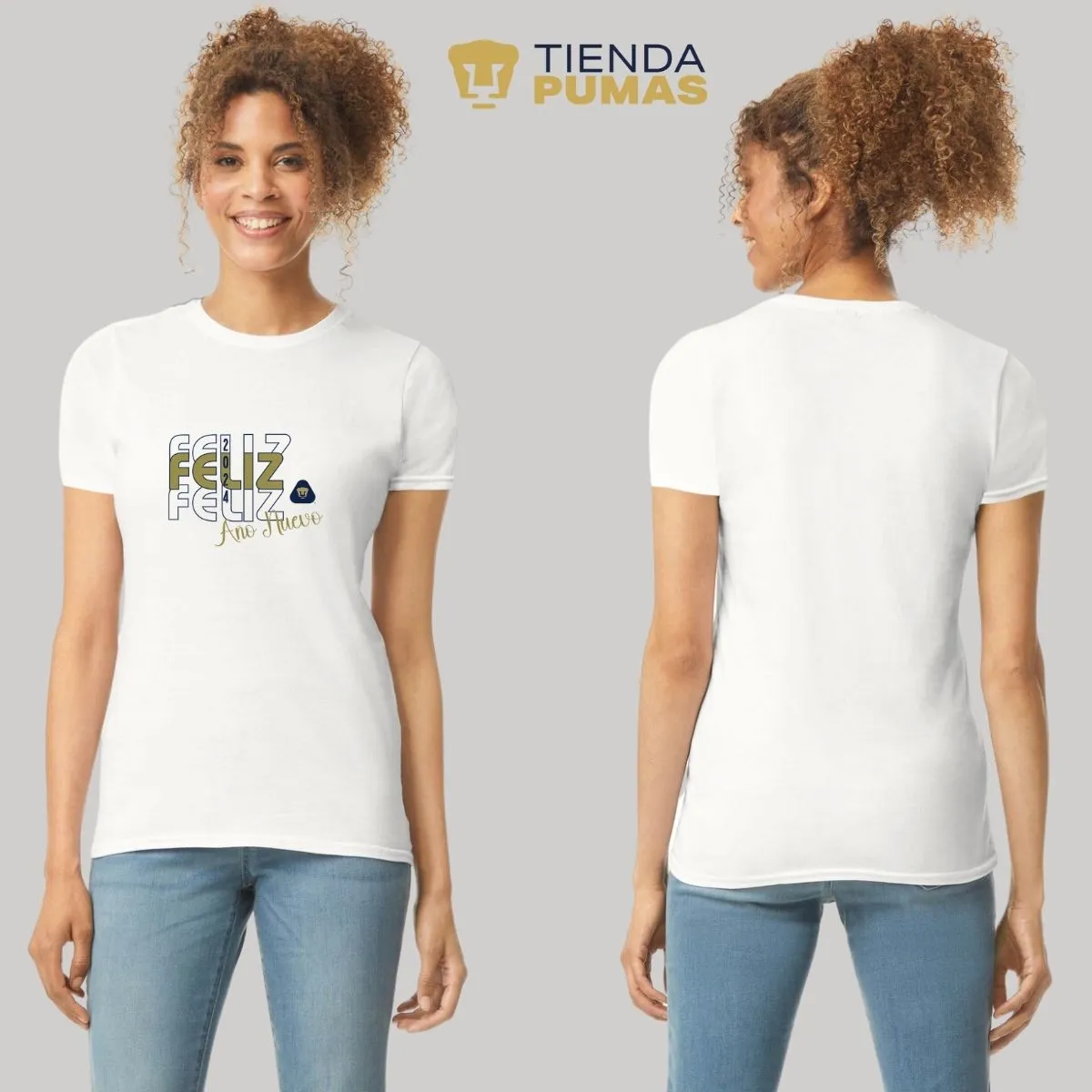 Playera Navideña Mujer Pumas UNAM Nuevo Año