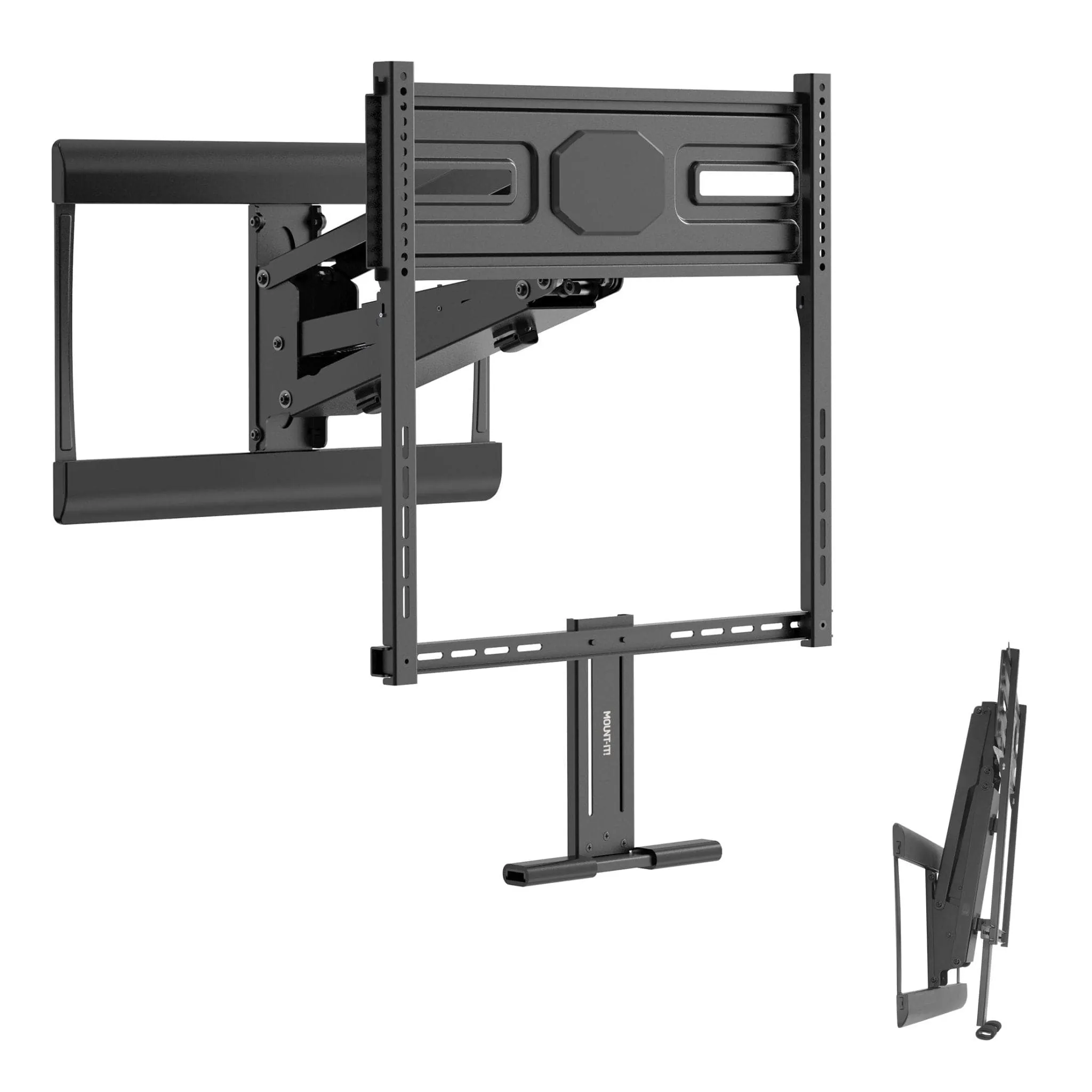 Pull-Down Fireplace TV Mount with Spring Arm